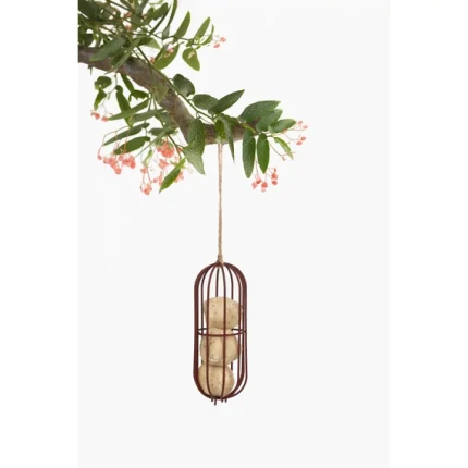 BEAU drót madáretető barna ovális 7