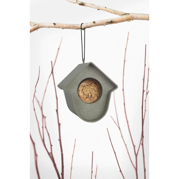 EVIE_100-ban_ujrahasznositott_madareteto_szurke_szurke_elolappal_15x135x17 EVIE 100%-ban újrahasznosított madáretető