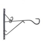 Fali virágtartó kar öntöttvas 35 cm