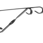 Fali virágtartó kar szürke 30 cm