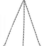 Galvanizált lánc fekete 35 cm