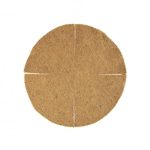 Hold alakú lapos kókuszbélés