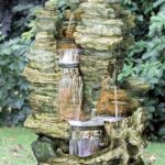 Miami fatörzs csobogó+Led világítás 157x106x83cm