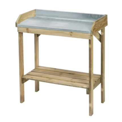 Növényültető asztal fából