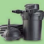 Pontec PondoPress 15.000 .-2500 lh Qmax-UVC 11W nyomásszűrő szett UVC-vel szivattyúval és tömlővel