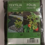 Talajtakaró fekete geotextília 160cmx5m 50g per m2 UV stab