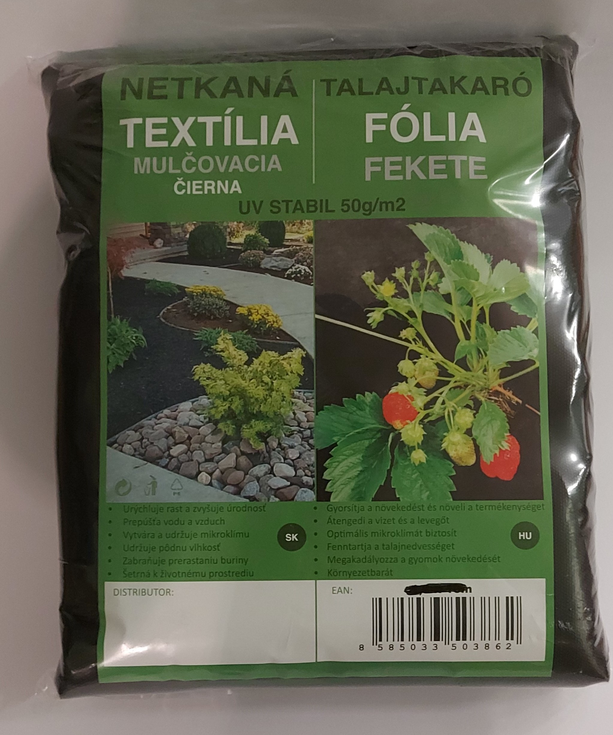 Talajtakaro_fekete_geotextilia_160cmx5m_50g_per_m2_UV_stab Talajtakaró fekete geotextília 160cmx10m 50g per m2 UV stab