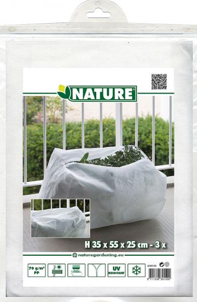 Téli takarófólia 35 x55 x 25cm   70g/m2  zipzárral