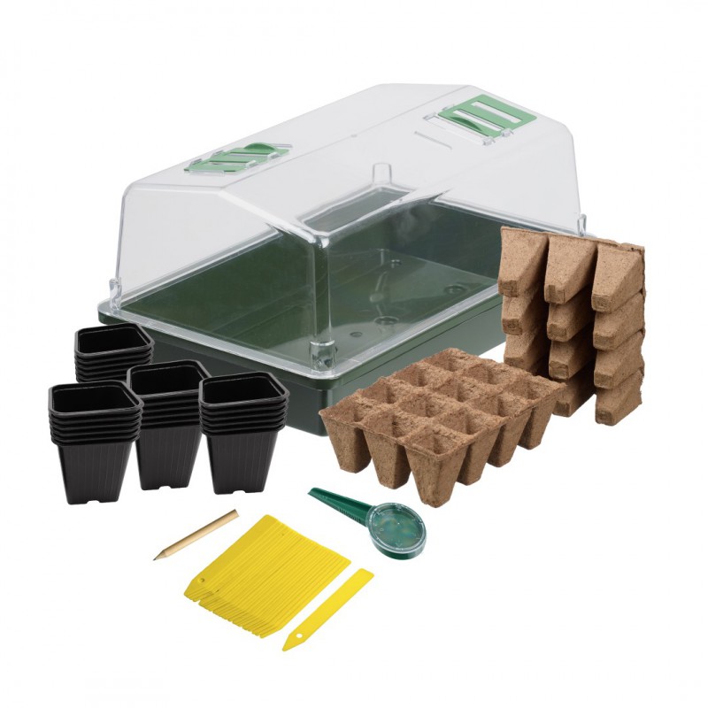 Teljes_kezdokeszlet_palantakhoz_es_dugvanyokhoz_ultetocserepek_vetoeszkoz_muanyag_cimkek_mini_meleghaz_stb Teljes kezdőkészlet palántákhoz és dugványokhoz (ültetőcserepek