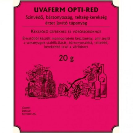 UVAFERM OPTI-RED 30 G - SZÍNANYAG MEGŐRZŐ KEZELŐANYAG BORHOZ ÉS CEFRÉHEZ