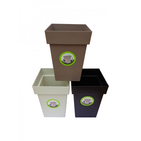 Viragcserep_szogletes_MELROSE_40X40X50_onfelszivo_betettel Virágcserép szögletes MELROSE 40x40x50 cm önfelszívó betéttel