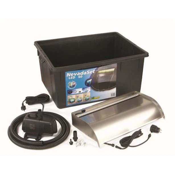 Vizeseselem_Nevada_LED_60_cm_szett_pumpa_Xtra_3900_Quadro_I_kiegeszitok Vízeséselem Nevada LED 60 cm szett + pumpa Xtra 3900 + Quadro I + kiegészítők
