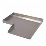 Wolga vízeséselem 90°-os jobb sarokelem acél M4*48*48 cm