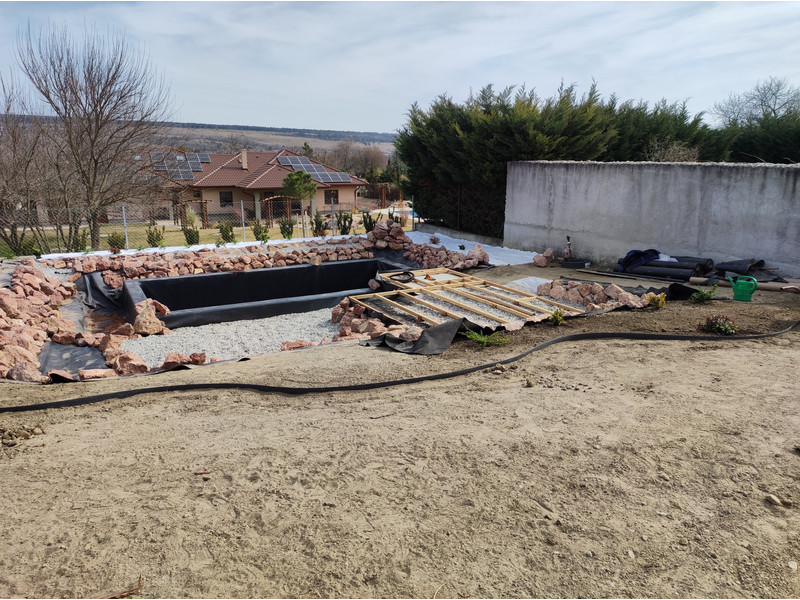 Fürdő tó építés